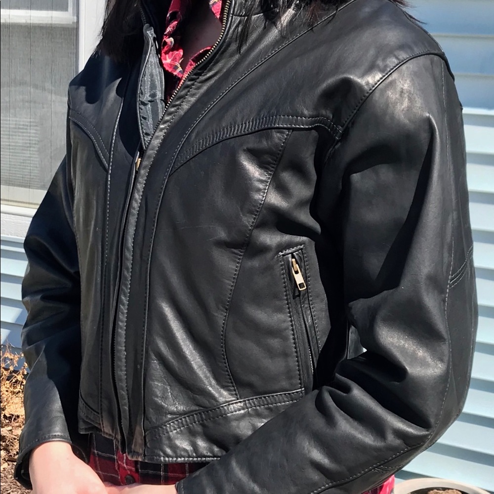 Genuine Leather Women’s Motorcycle Jacket
